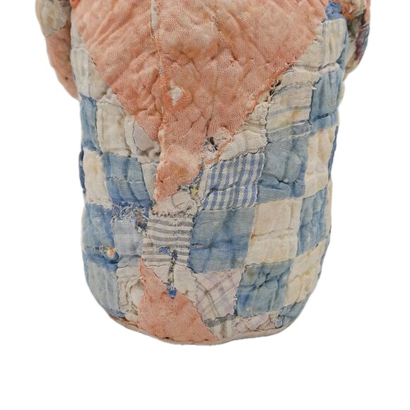 Vintage Rare Signed Thomas Miller Hand made Quilt Mache Lady Folk Art Sculpture - Picture 12 of 13